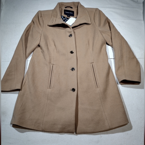 LANDS' END | Women's Button Down Cocoon Car Coat NWOT - Picture 14 of 16